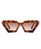 Retro Square Chunky Cat Eye Fashion Sunglasses