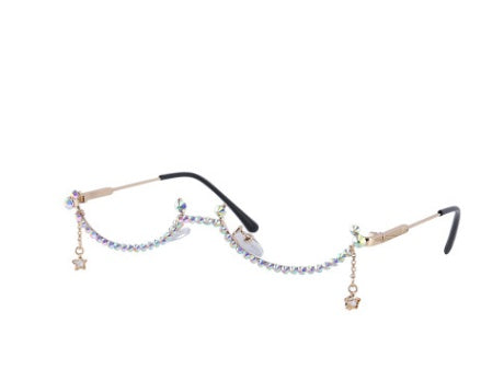 Diamond Half-rimmed glasses - Body By J'ne