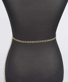 Classic Rhinestone Chain Belt