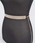 Classic Rhinestone Chain Belt