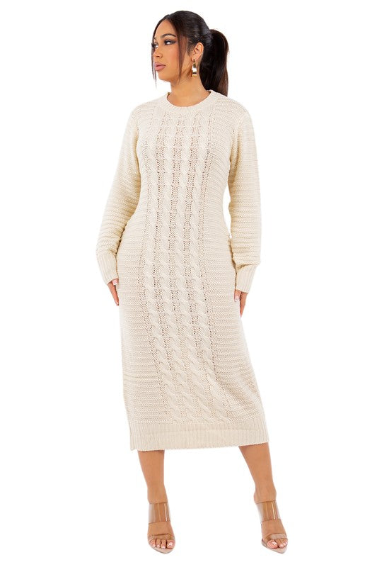 HIGH AMBITION SWEATER DRESS - Body By J'ne