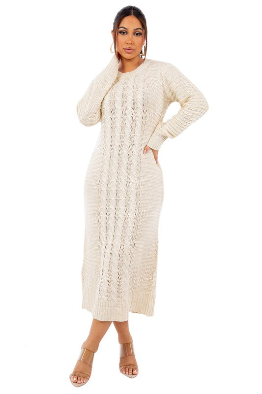 HIGH AMBITION SWEATER DRESS - Body By J'ne