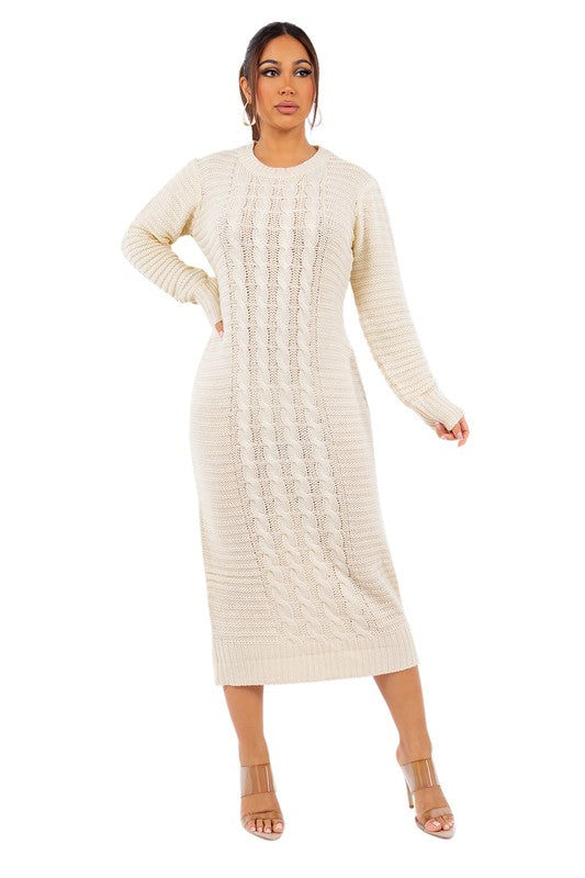 HIGH AMBITION SWEATER DRESS - Body By J'ne