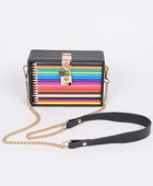 Iconic Locket Color Pencil Box Clutch