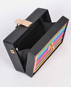 Iconic Locket Color Pencil Box Clutch