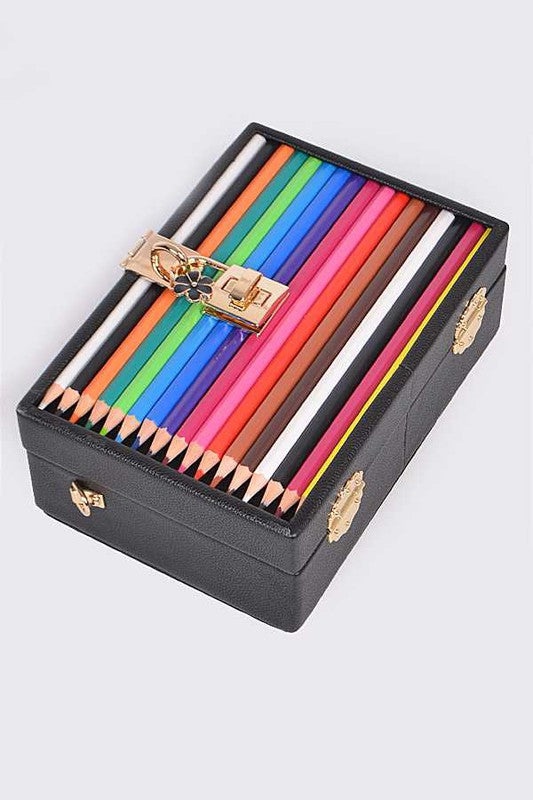 Iconic Locket Color Pencil Box Clutch - Body By J'ne