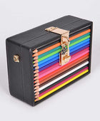 Iconic Locket Color Pencil Box Clutch