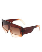 Rectangle Oversize Square Flat Top Sunglasses