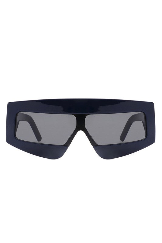 Rectangle Oversize Square Flat Top Sunglasses