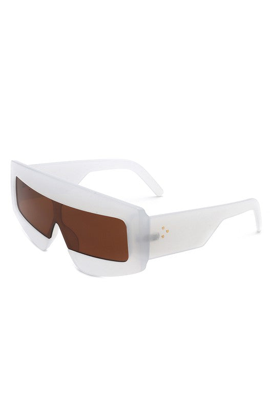 Rectangle Oversize Square Flat Top Sunglasses