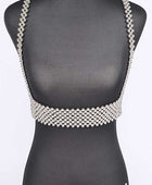 Metallic Beaded Harness Belt