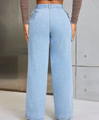 Jeans de pierna ancha con bolsillos