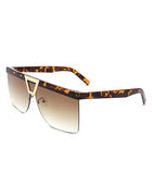 Oversize Half Frame Fashion Square Sunglasses