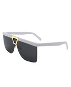 Oversize Half Frame Fashion Square Sunglasses