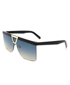 Oversize Half Frame Fashion Square Sunglasses