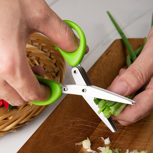 Multi-layer Kitchen Scissors Stainless Steel Cutting Knife