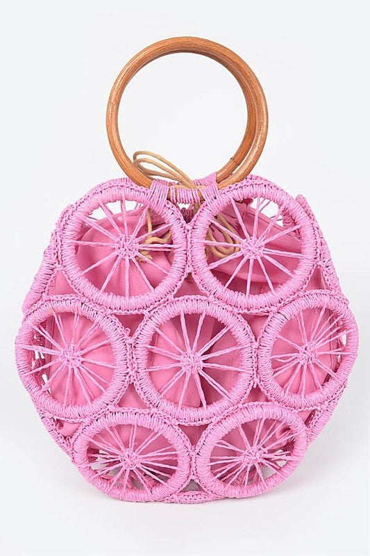 Cartera de verano con cordón tejido