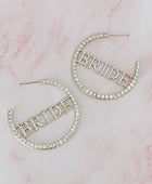 Bride Shines Hoop Earrings