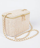 Straw Cosmetic Box Swing Bag