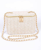 Straw Cosmetic Box Swing Bag