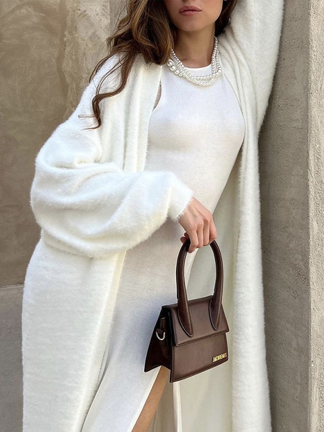 Side Slit Round Neck Sleeveless Dress - Body By J'ne