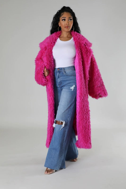 Fuzzy Fur Winter Heavy Jacket - Body By J'ne