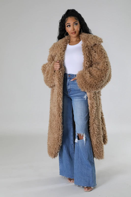 Fuzzy Fur Winter Heavy Jacket - Body By J'ne