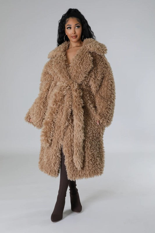 Fuzzy Fur Winter Heavy Jacket - Body By J'ne