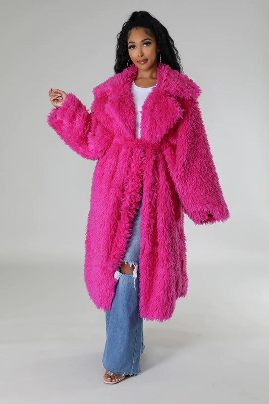 Fuzzy Fur Winter Heavy Jacket - Body By J'ne