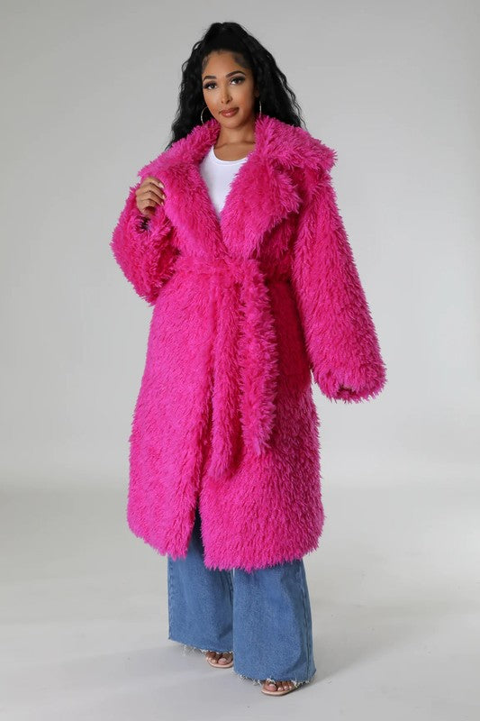 Fuzzy Fur Winter Heavy Jacket - Body By J'ne