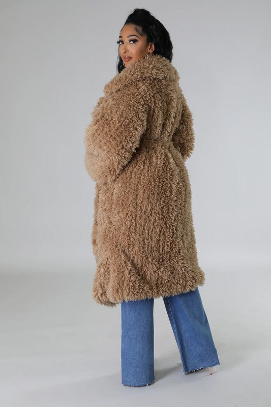 Fuzzy Fur Winter Heavy Jacket - Body By J'ne