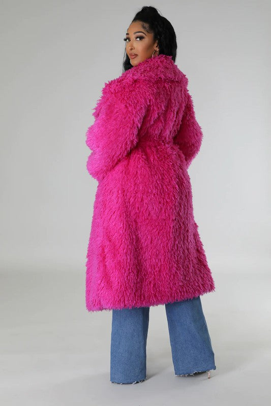 Fuzzy Fur Winter Heavy Jacket - Body By J'ne