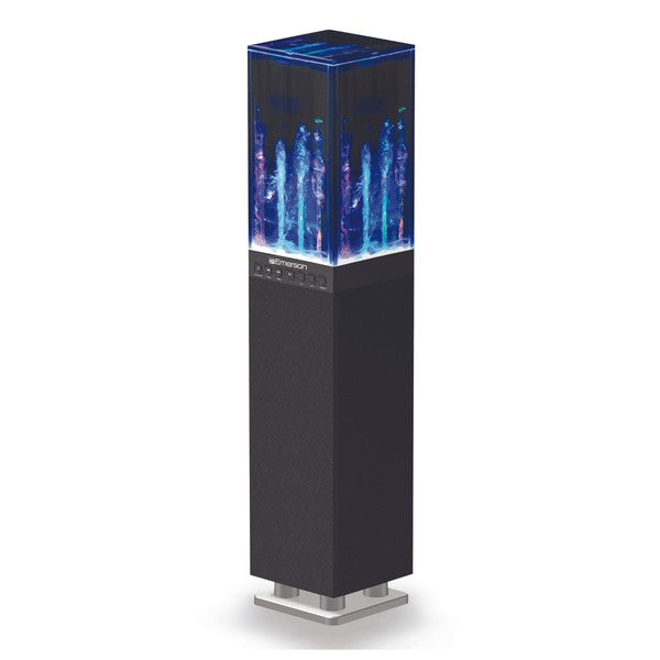 Sistema de altavoces con torre de iluminación de agua danzante de Emerson