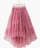 High Waist Lace Irregular Skirt - Body By J'ne