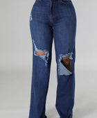 Jade Wide Leg Jean in Dark Denim