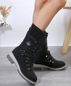 On the slopes Square Heel Side Zipper Boots - Body By J'ne