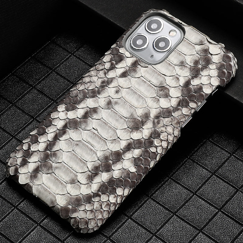 Male Python Leather High-end Luxury Business Phone Case - Body By J'ne