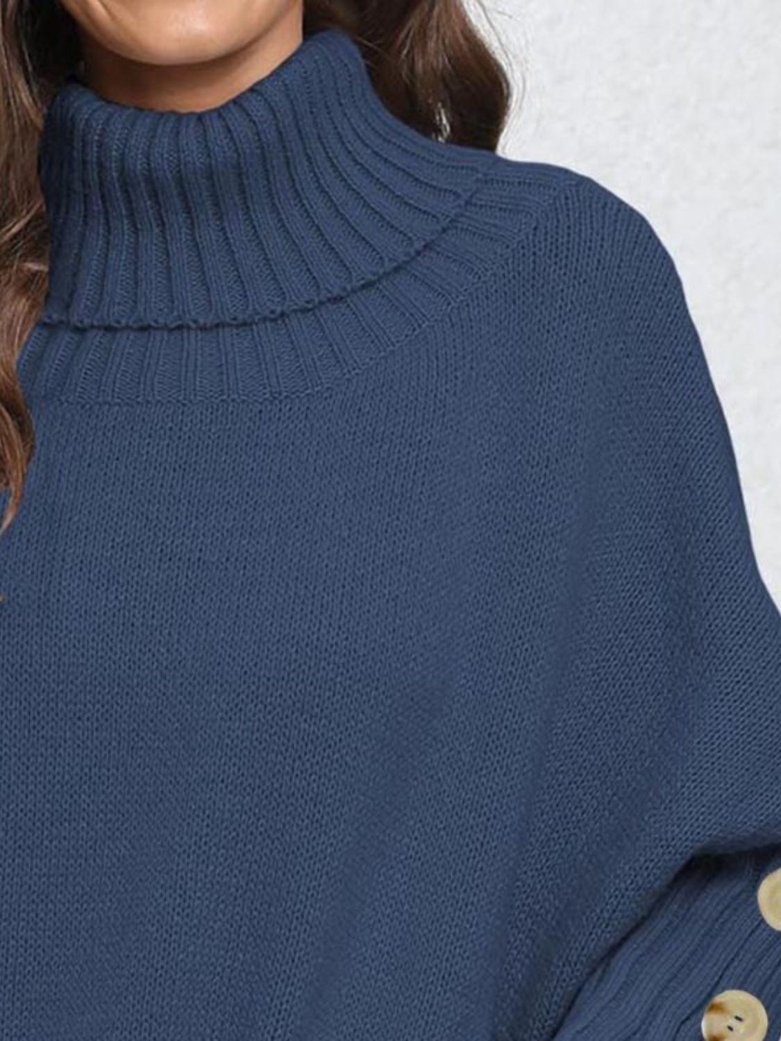 Turtleneck Long Sleeve Sweater - Body By J'ne