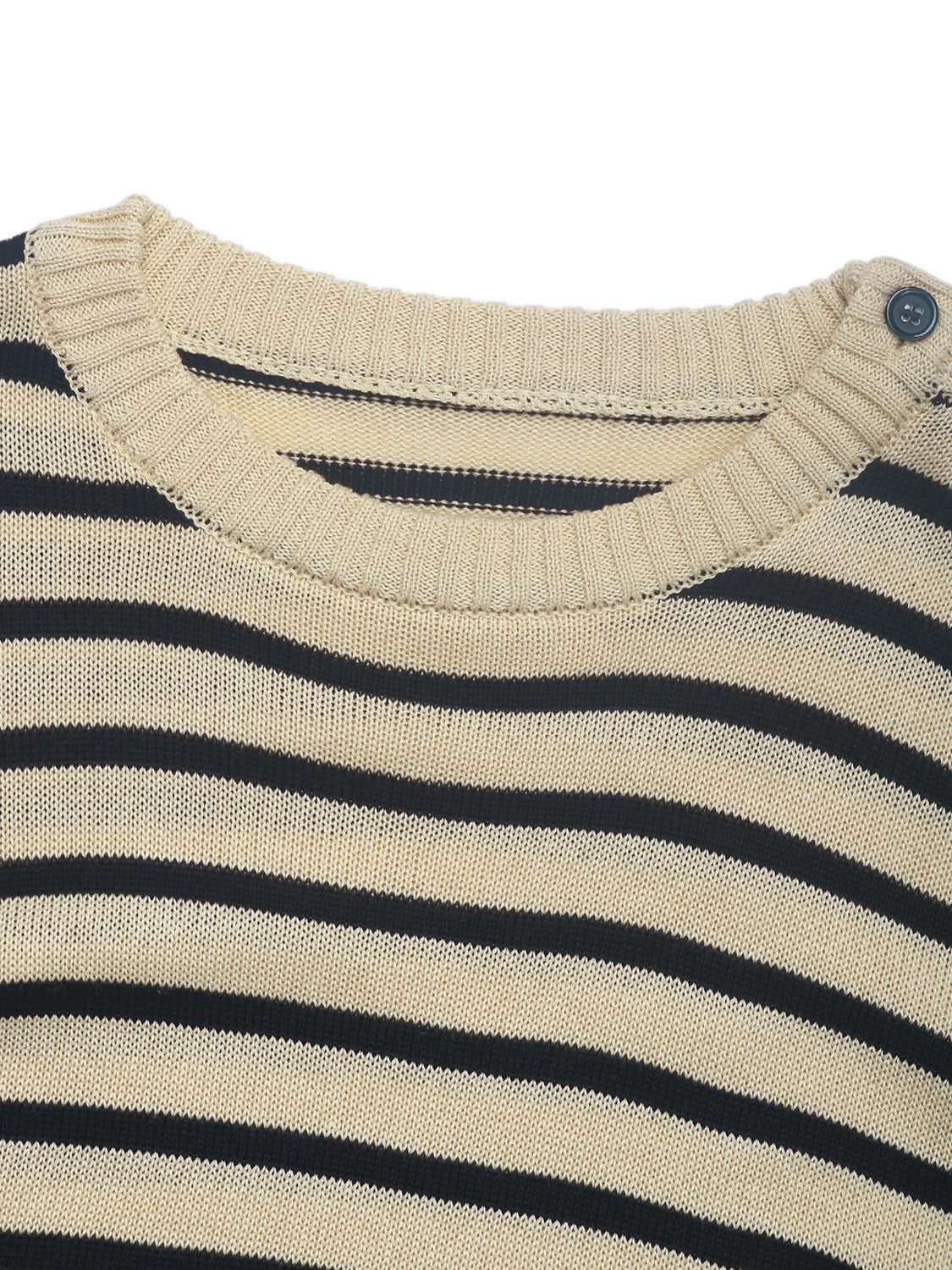 Perfee Striped Round Neck Long Sleeve Knit Top - Body By J'ne
