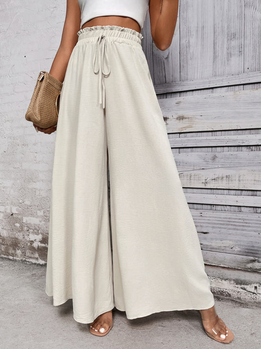 Honey Tied High Waist Wide Leg Pants - Body By J'ne