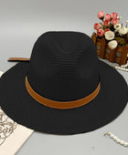 Wide Brim Paper Braided Hat - Body By J'ne