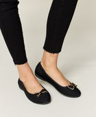 Metal Buckle Flat Loafers - Body By J'ne