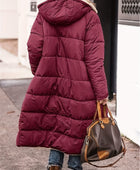 Plus Size Zip Up Sherpa Hooded Coat