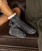 The Meredith - Cozy Fleece lined Pom Socks