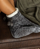 The Meredith - Cozy Fleece lined Pom Socks