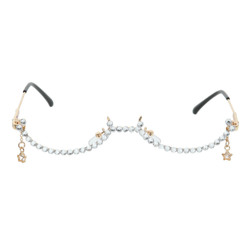 Diamond Half-rimmed glasses - Body By J'ne