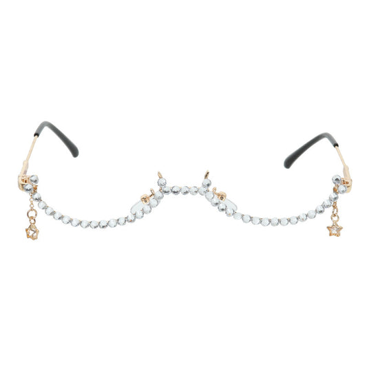 Diamond Half-rimmed glasses - Body By J'ne