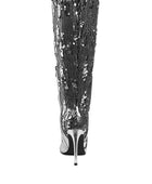 Sitarah Sequin Embellished Stiletto Long Boots