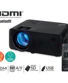 Supersonic Home Theater Projector with Bluetooth