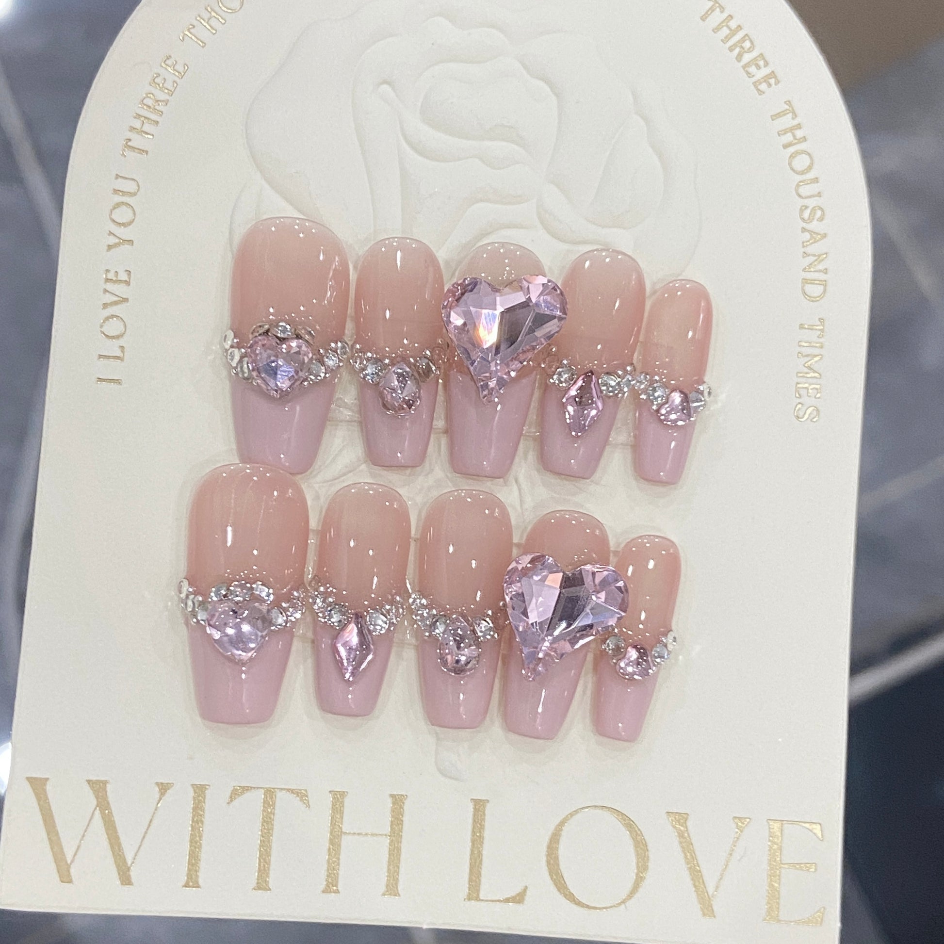 Handmade Princess French Armor Nails